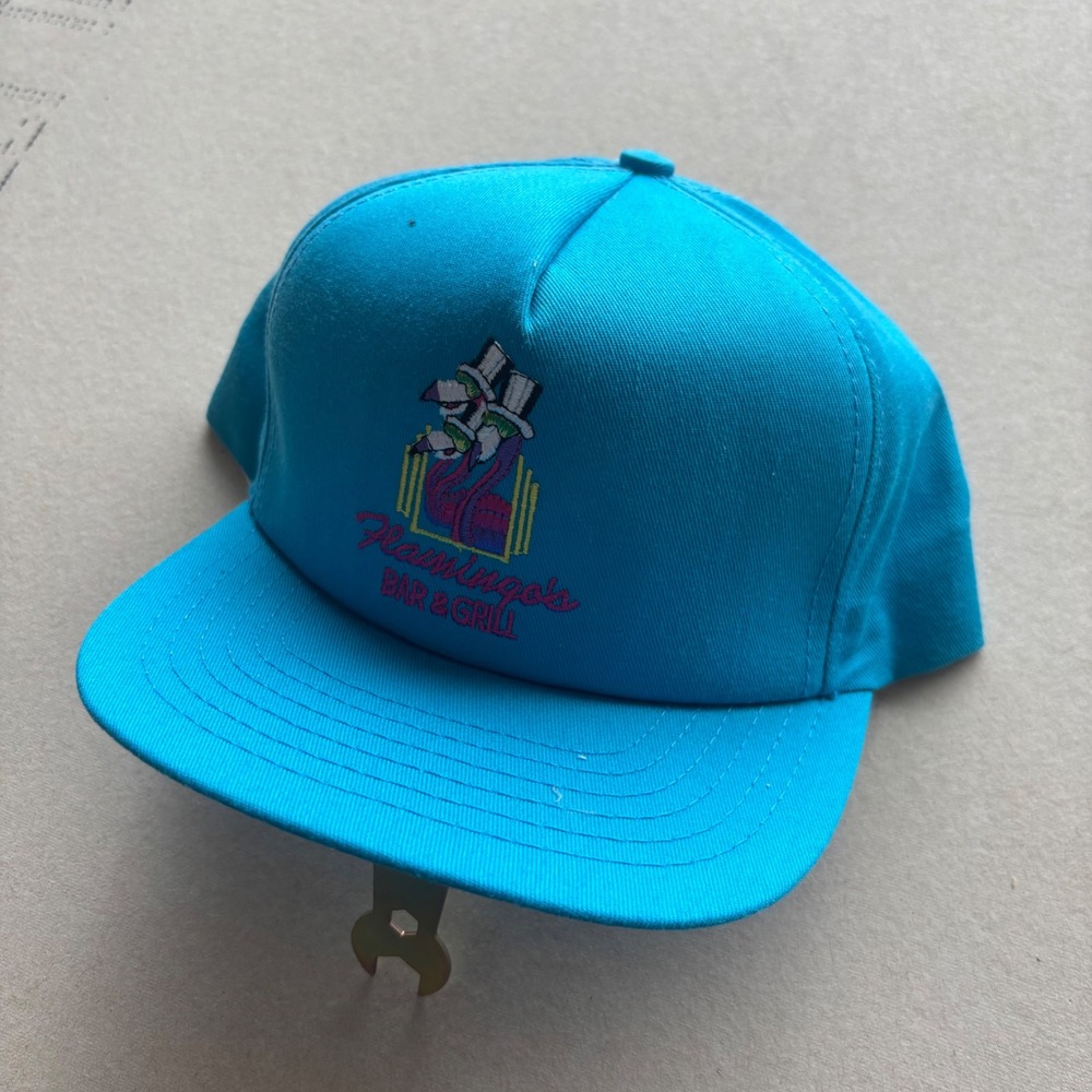 Vintage‎ 90s Stylemaster Flamingo Bar & Grill Snapback Hat